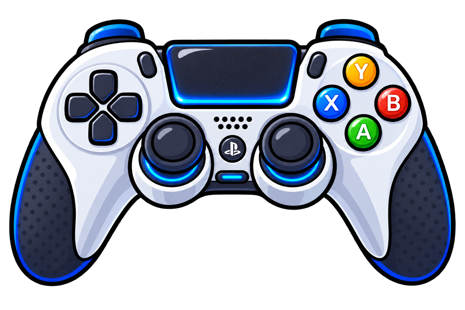 Game controller illustration